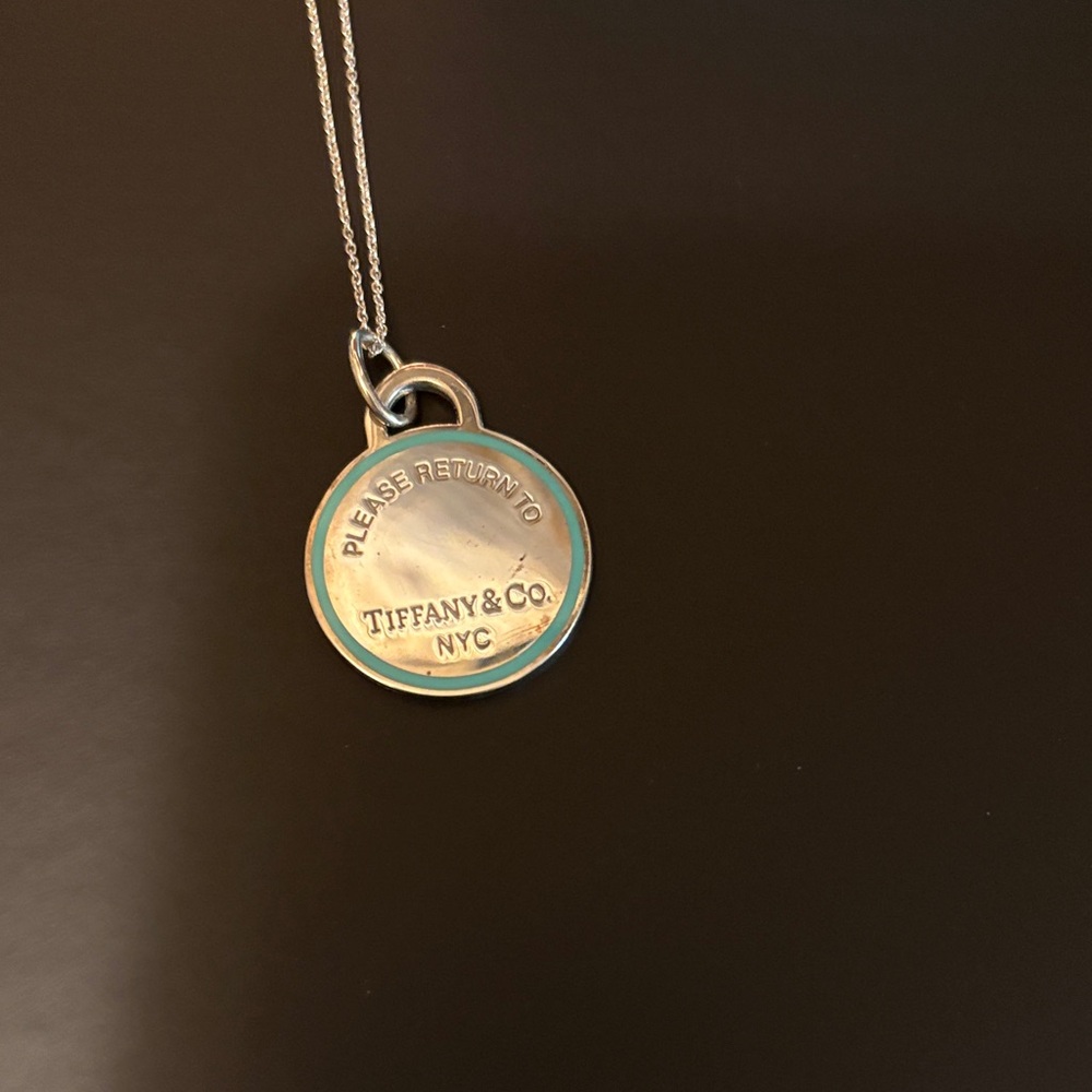 Tiffany & Co. Silver and Blue Necklace - Picture 2 of 6